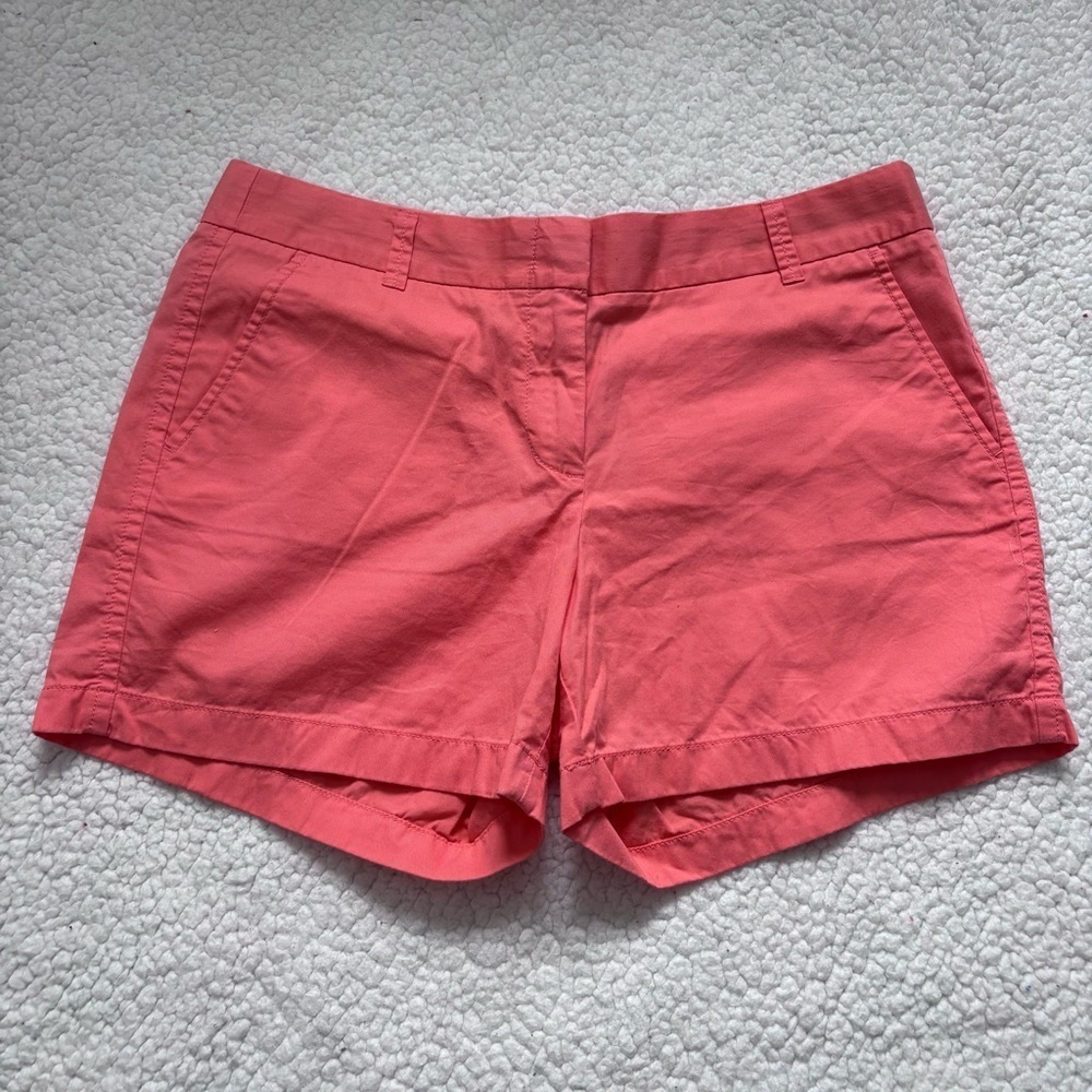 J. Crew coral 100%cotton Chino Women's Shorts